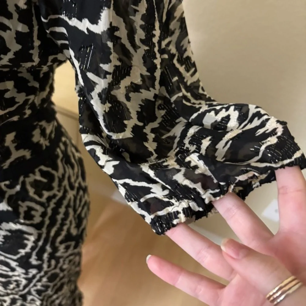 BA&SH‎ Adore Black Textured Midi Dress Size XS